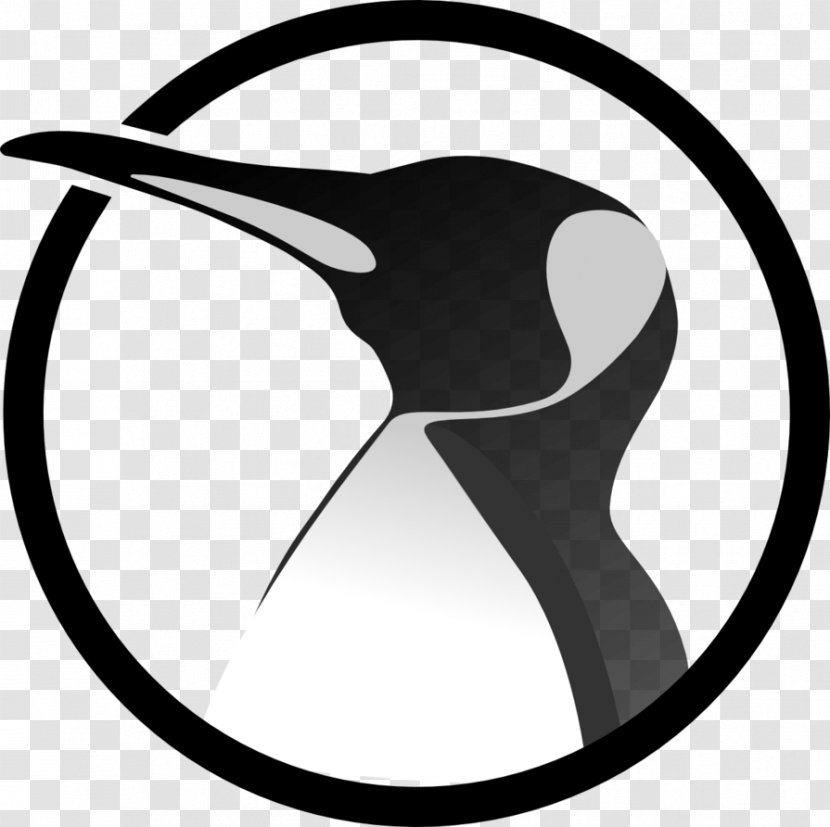 Tux Linux Kernel Logo Computer Software - Black And White Transparent PNG