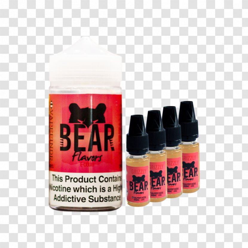 Grizzly Bear Electronic Cigarette Aerosol And Liquid Flavor Transparent PNG