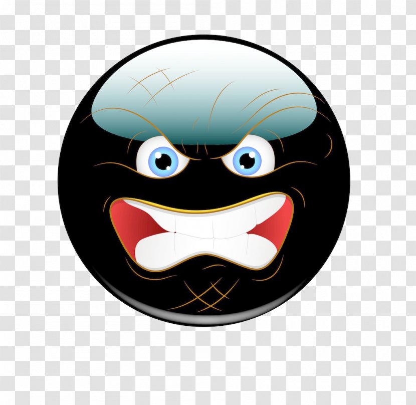 Facial Expression Anger - Insanity - Black Chat Crazy Transparent PNG