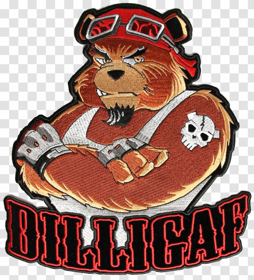 Bear Embroidered Patch Iron-on Motorcycle Clothing Transparent PNG