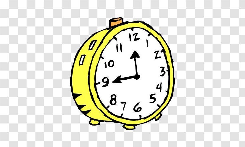 Alarm Clock Cartoon Clip Art - Simple Transparent PNG