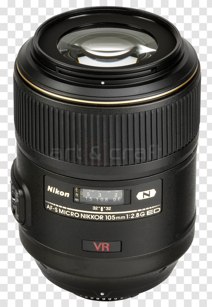 Digital SLR Nikon AF-S VR 105mm F/2.8G IF-ED Camera Lens DX Nikkor 35mm F/1.8G - Hood Transparent PNG