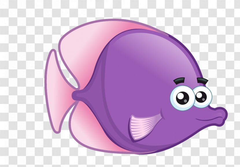 Drawing Cartoon - Violet - Sea Animals Transparent PNG