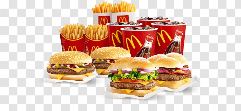 French Fries Cheeseburger Hamburger Fast Food Restaurant McDonald's - Cartoon - Mcdonalds Transparent PNG