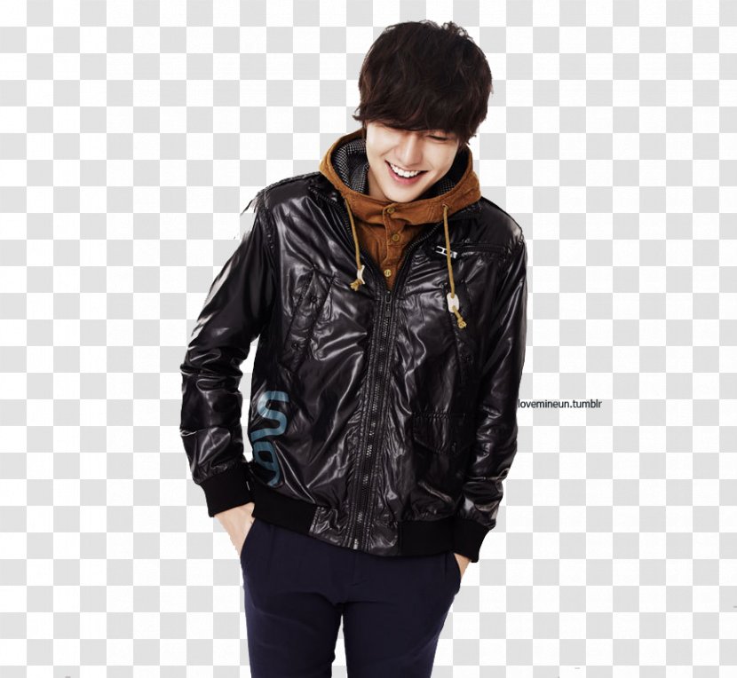 Korean Drama Actor Male Leather Jacket - Sleeve Transparent PNG