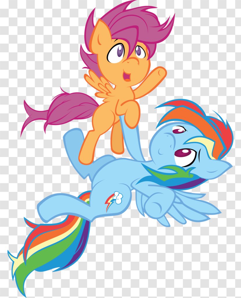 Rainbow Dash Scootaloo Pinkie Pie Fluttershy My Little Pony - Tail Transparent PNG