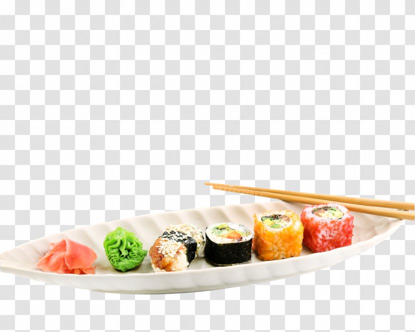 Sushi California Roll Japanese Cuisine Food Salmon Transparent PNG