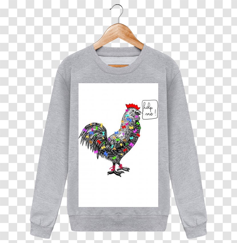 Long-sleeved T-shirt Clothing - Galliformes Transparent PNG