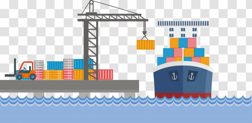 Export Goods And Services Tax Import International Trade - Diagram - Vector Hand Painted Port Sea Transparent PNG