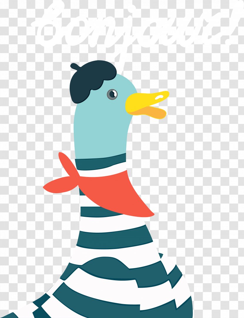 Duck Clip Art Illustration Neck Beak - Calandar Cartoon Transparent PNG