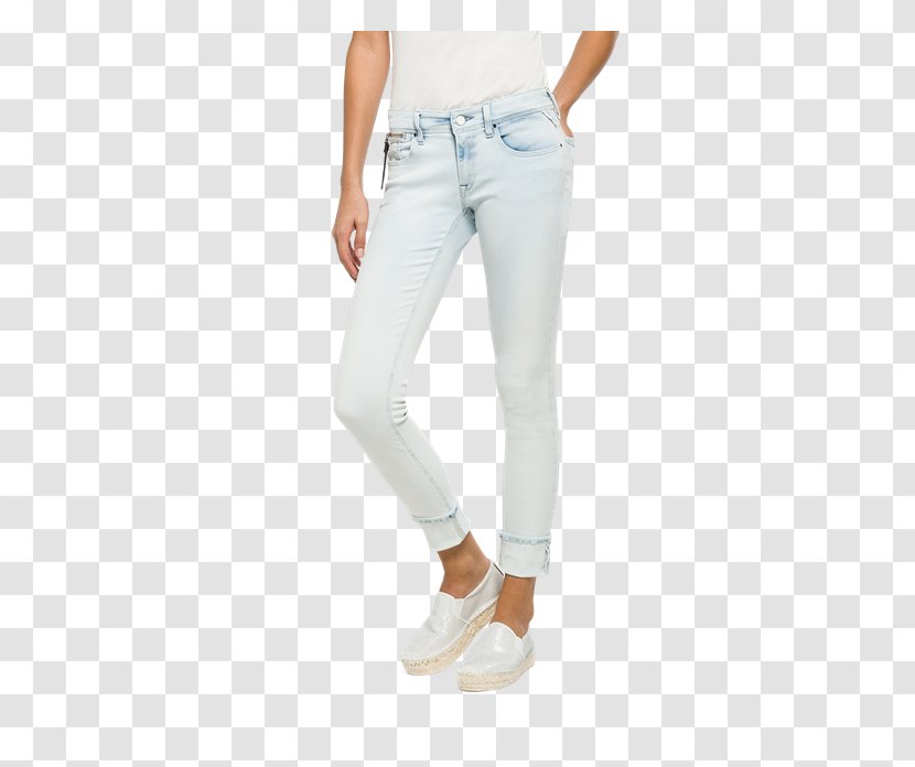 Jeans Fashion Replay Denim Leggings - Leather Jacket Transparent PNG