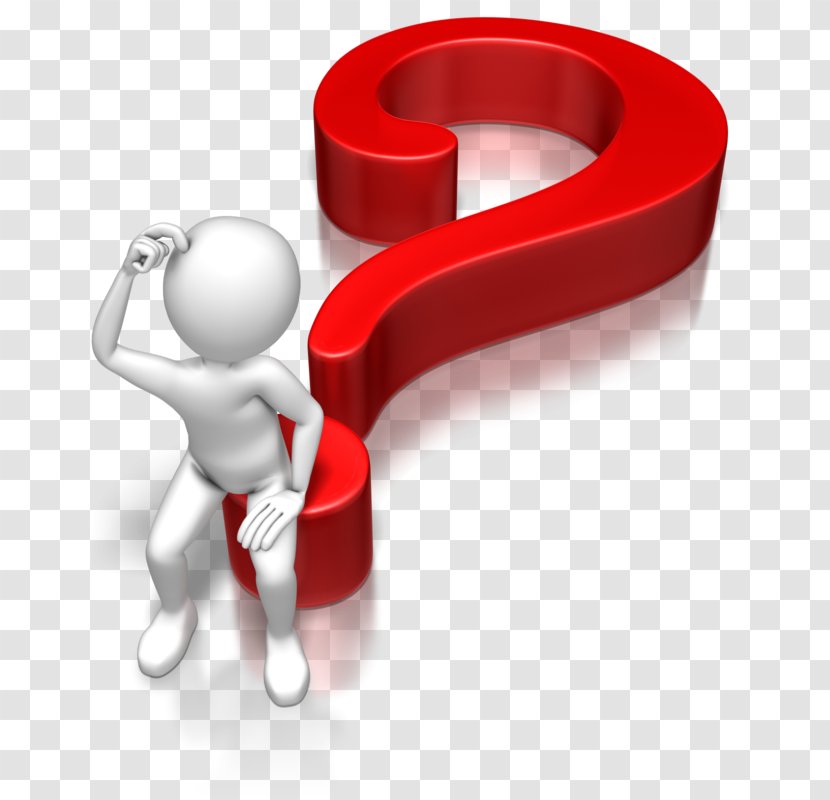 Question Mark Animation Microsoft PowerPoint Clip Art - Red - Confused Stick Figure Transparent PNG