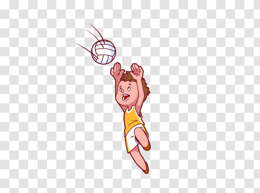 Beach Volleyball Child Clip Art - Watercolor - Players Transparent PNG