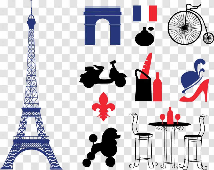 Eiffel Tower Euclidean Vector Clip Art - Skyline - Paris Icon Transparent PNG