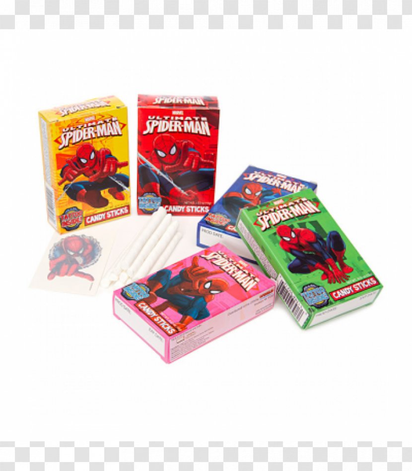 Stick Candy Spider-Man Cane Hard Twix - Plastic - Spider-man Transparent PNG
