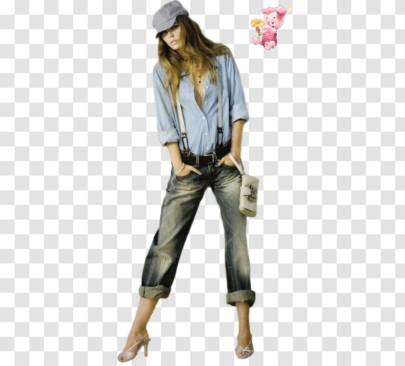 Chanel Fashion Model Jeans Runway - Headgear Transparent PNG