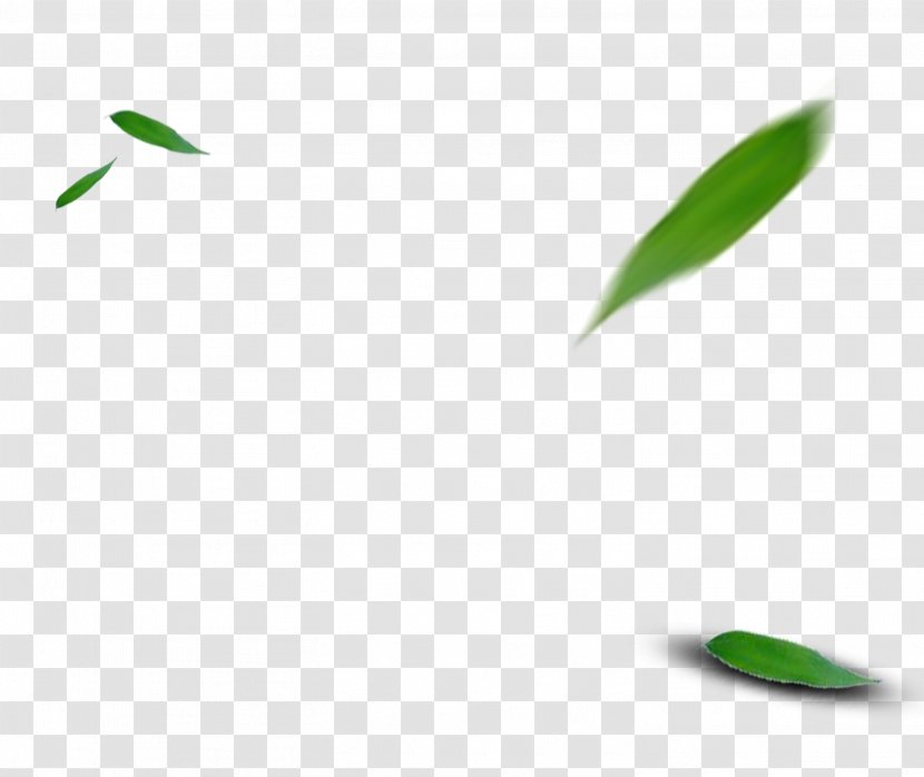 Green Leaf Pattern - Bamboo Leaves Falling Transparent PNG