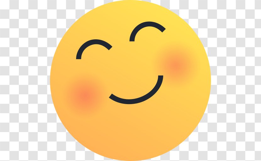 Smiley Emoticon Blushing Emoji Sticker - Facebook Reaction Transparent PNG