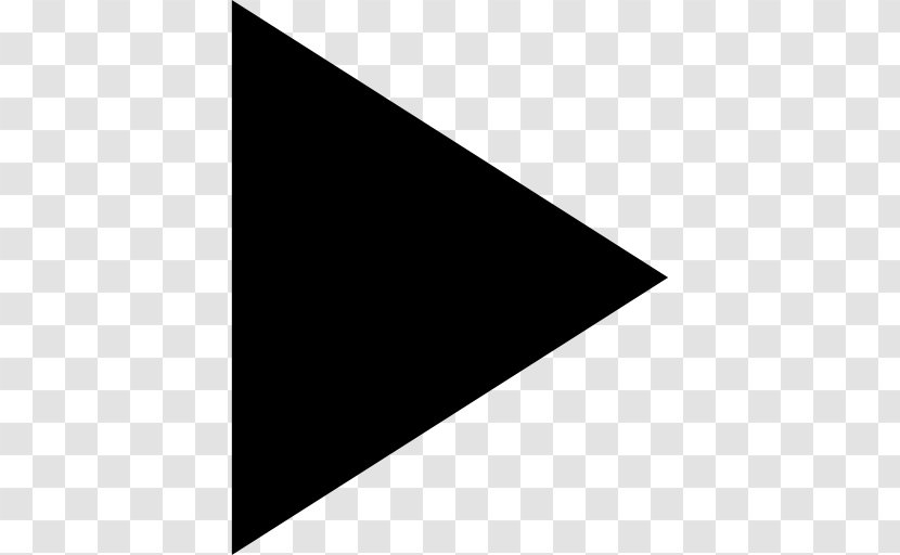 Arrow Youtube Play Button Black And White Transparent Png