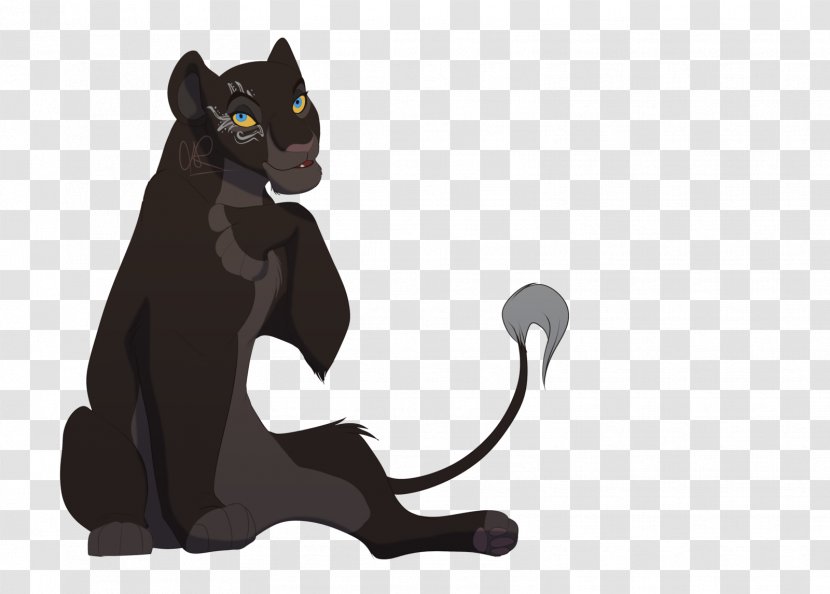 Black Cat Whiskers Puma Character - M Transparent PNG