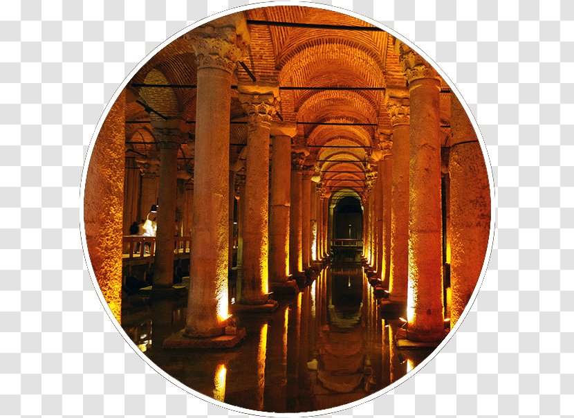 Basilica Cistern Historic Site Symmetry - Istanbul Mosque Transparent PNG