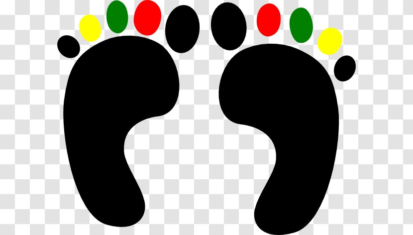 Footprint Toe Clip Art - Logo - Colored Footprints Cliparts Transparent PNG