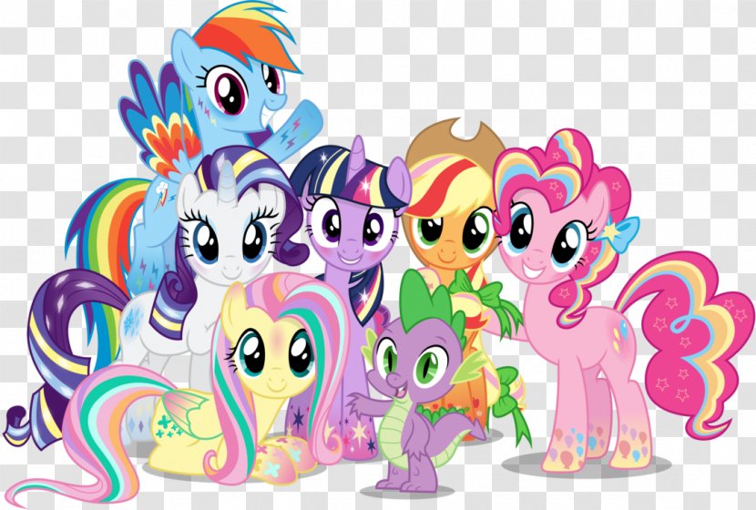 Pinkie Pie Rainbow Dash Twilight Sparkle Applejack Rarity - Mammal - My Little Pony Transparent PNG