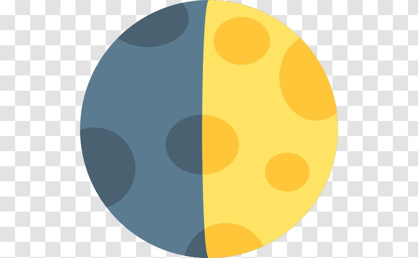 Emoji Eerste Kwartier Moon Lunar Phase Laatste Transparent PNG