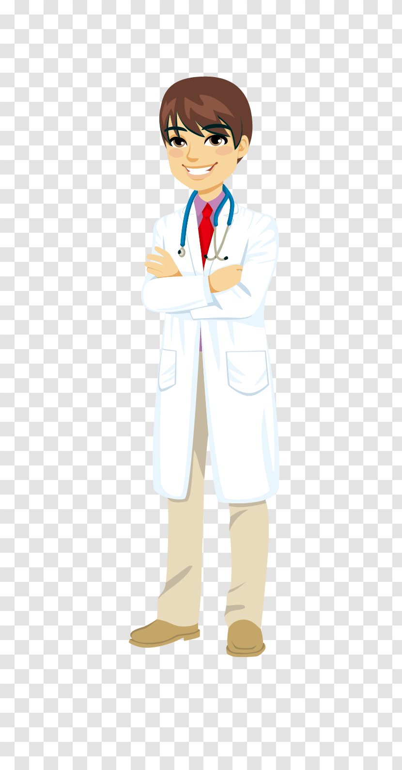 Physician Cartoon Professional Drawing Illustration - Flower - Doctor Transparent PNG