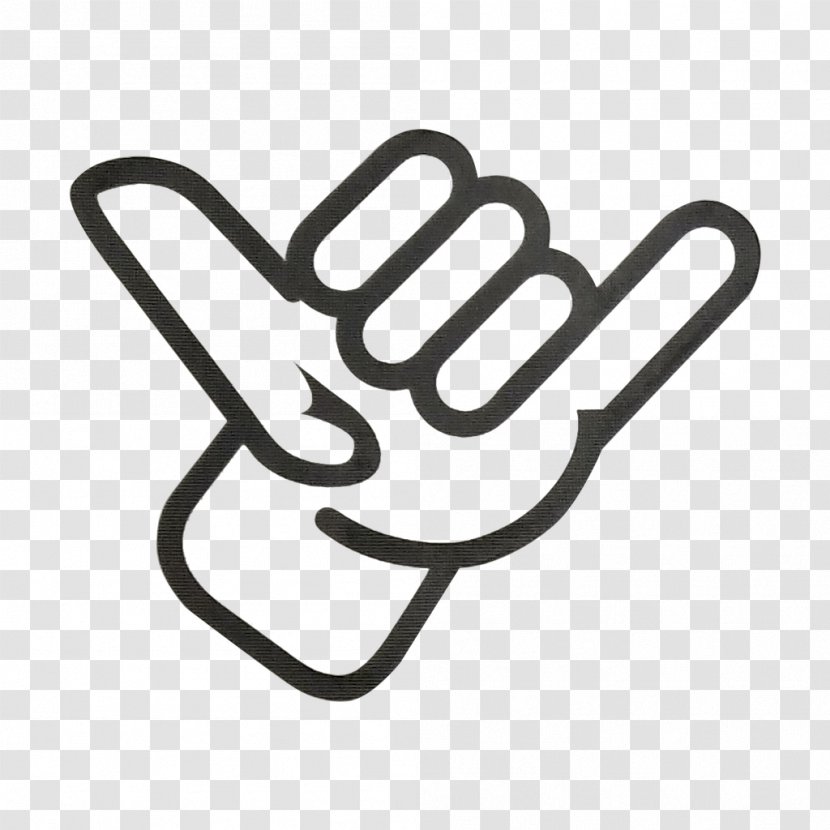 Shaka Sign Sticker Emoji Language - Hang Loose Transparent PNG