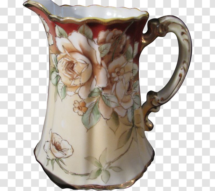 Jug Coffee Cup Porcelain Vase Pitcher - Serveware Transparent PNG