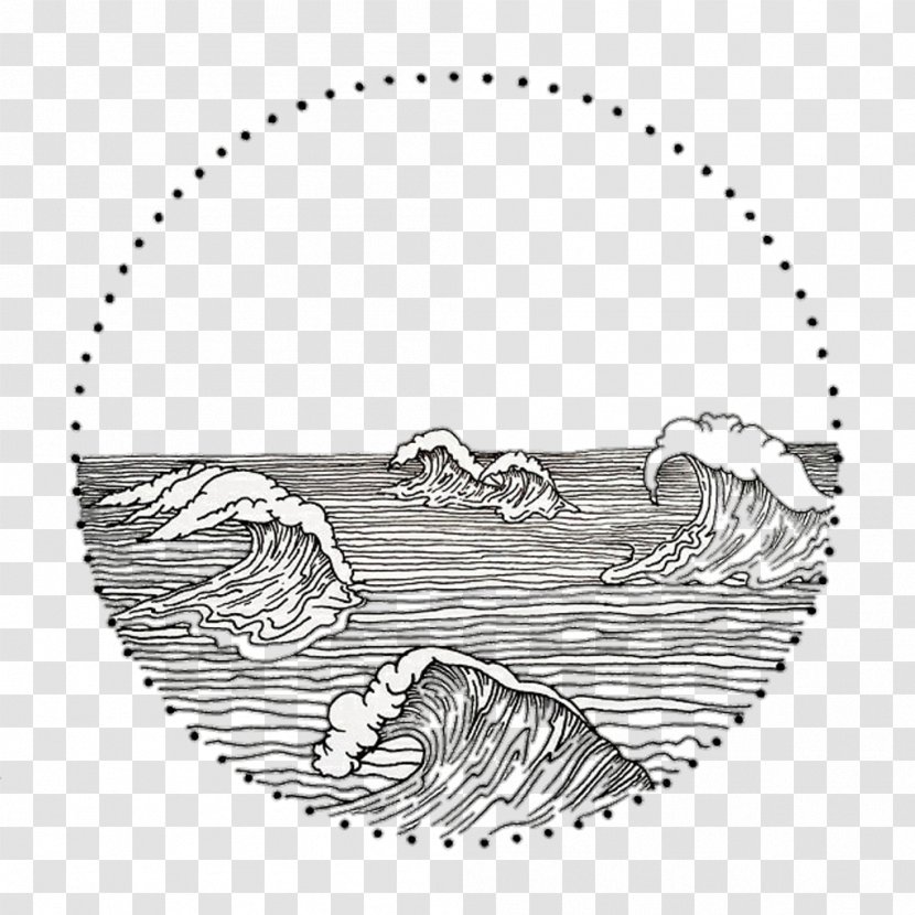 Drawing Art The Great Wave Off Kanagawa Graphic Design - Head - Ocean Watercolor Transparent PNG