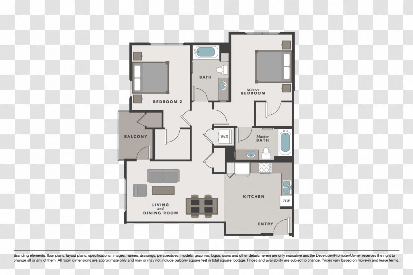 Floor Plan The Galloway Apartments House - Media Transparent PNG