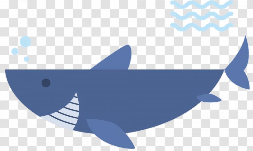 Shark Fin Background - Whale - Logo Blue Transparent PNG