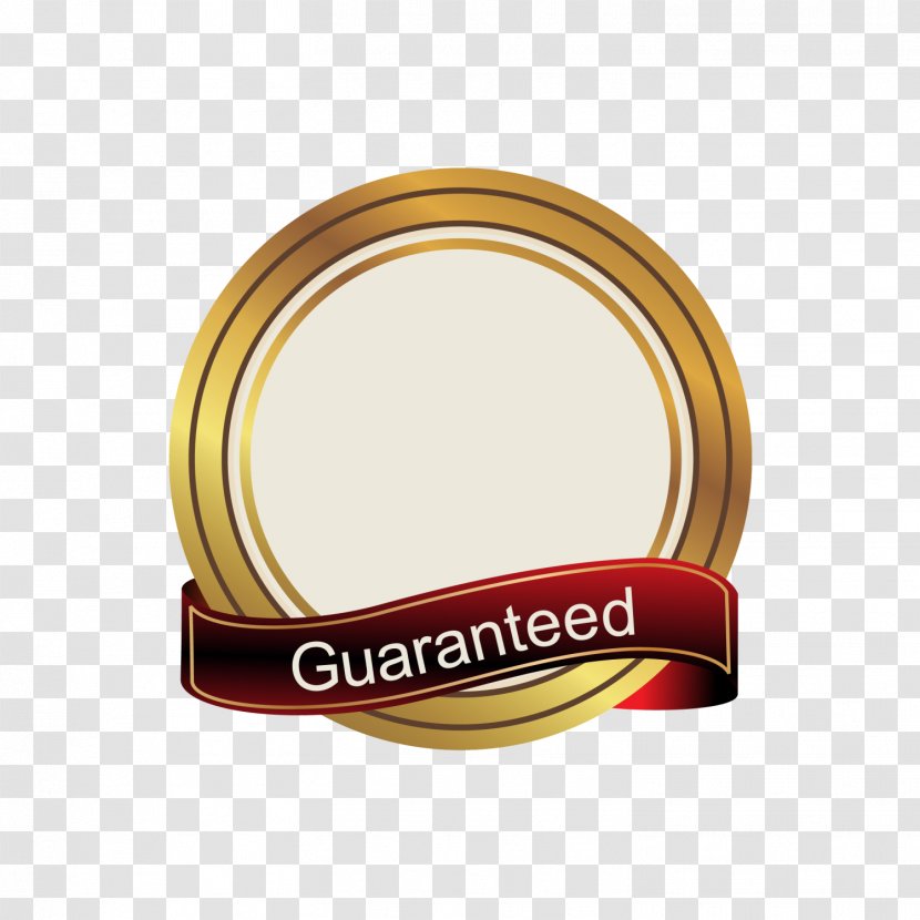 Logo Gold Circle - Badge - Golden Ribbon Transparent PNG