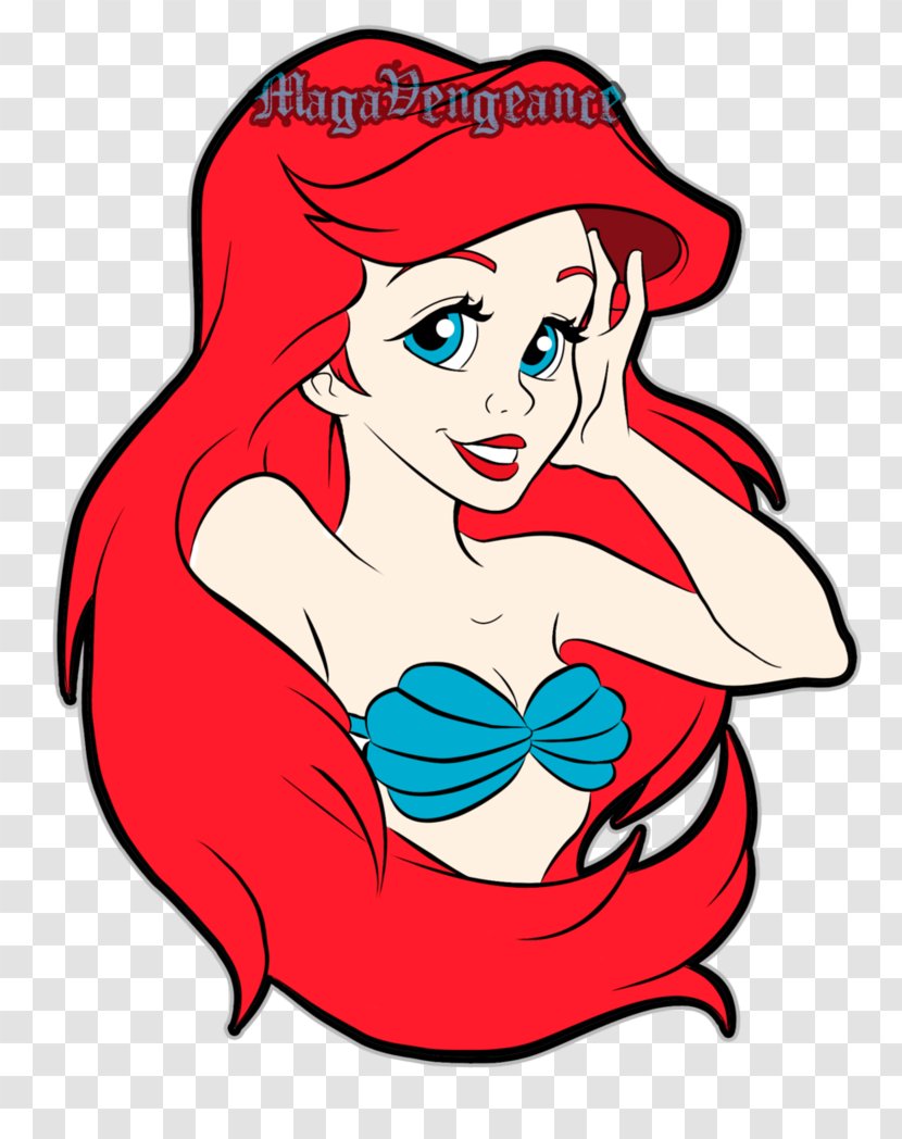 Ariel The Little Mermaid Sebastian - Watercolor Transparent PNG