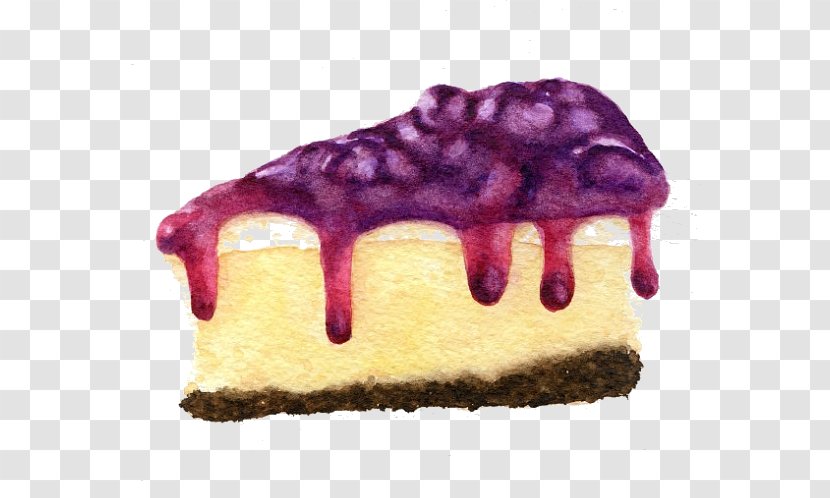 Cheesecake Blueberry Pie Clip Art - Cake Triangle Transparent PNG