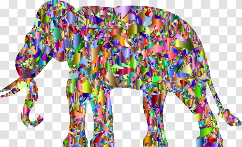 Elephant Art Clip - Elephants And Mammoths Transparent PNG