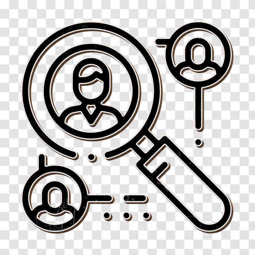 Human Relations And Emotions Icon Search Icon Transparent PNG