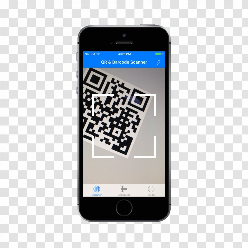 IPhone QR Code Handheld Devices Barcode Scanners Image Scanner - Mobile Device Transparent PNG
