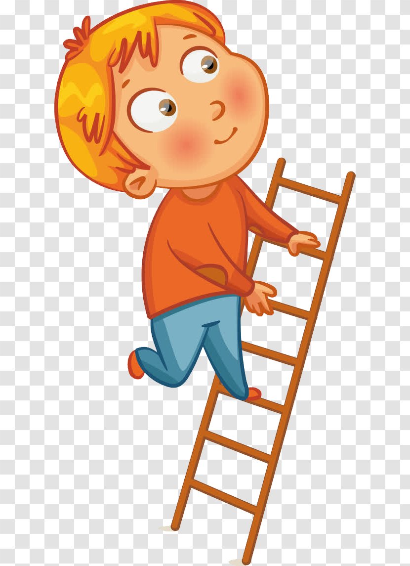 Ladder Bunk Bed Table Wall - Animated Boy Transparent PNG