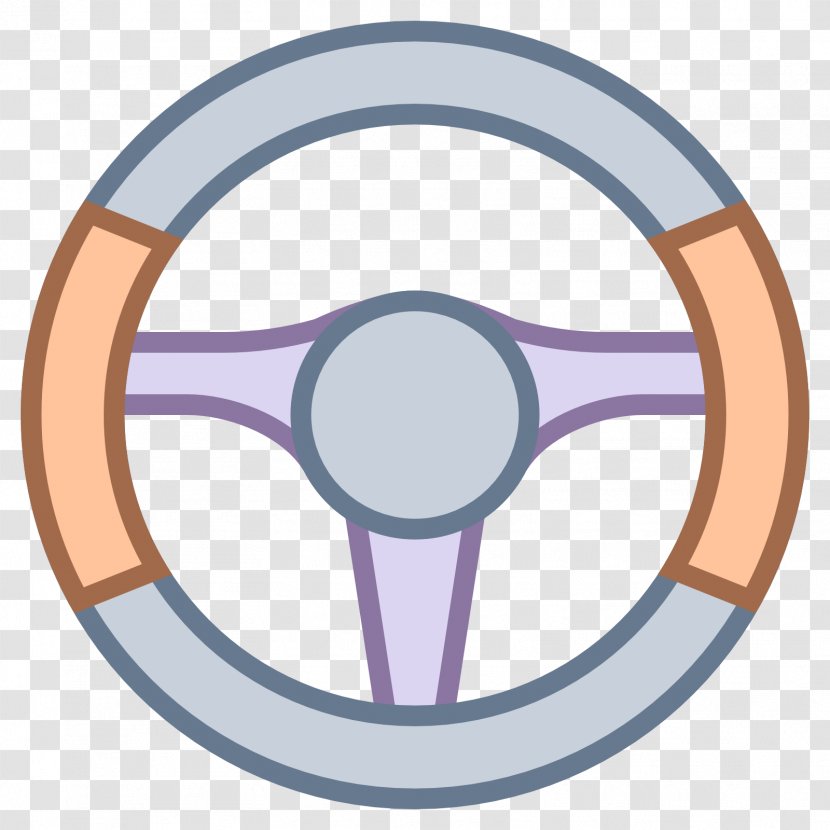Car Steering Wheel Clip Art - Purple Transparent PNG