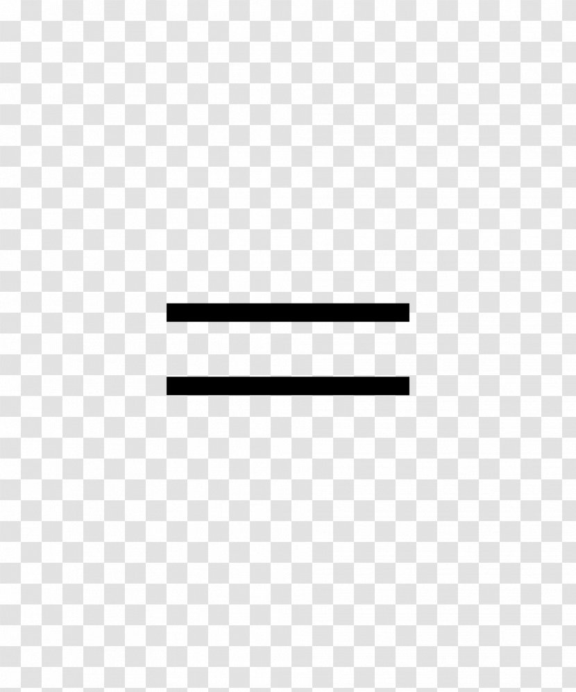Equals Sign Equality - Mathematics Transparent PNG