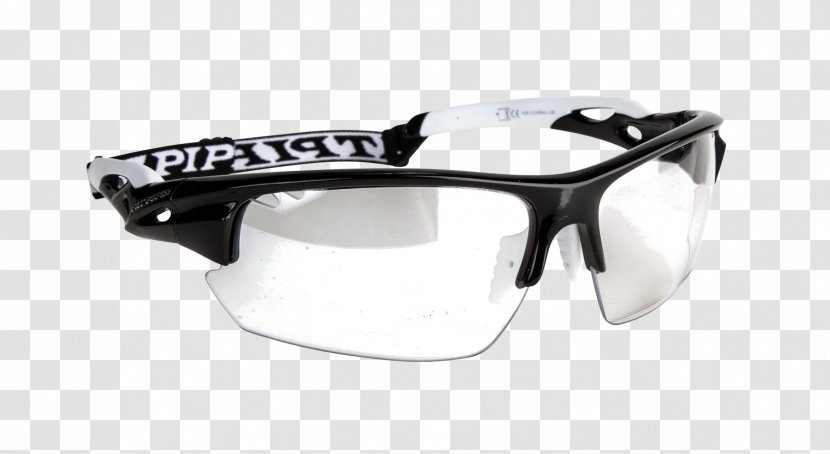 Floorball Goggles Fat Pipe Glasses Eyewear - White Transparent PNG