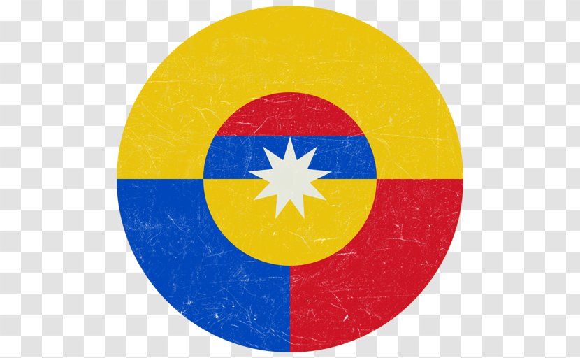 Colombian Air Force Cockade Roundel - Yellow - Thunder Transparent PNG
