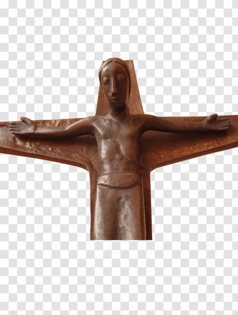 Crucifix Christian Cross Bronze Sculpture - Faith - Crucifixo Transparent PNG