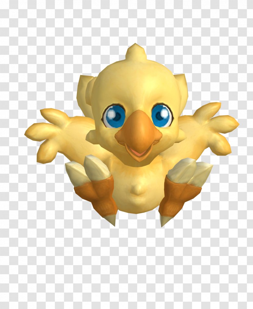 Animal Cartoon Figurine Character Fiction - Chocobo Transparent PNG