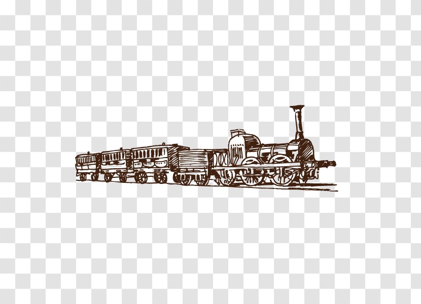 Train Steam Locomotive Rail Transport - Metal - Train,steam Train,Retro Transparent PNG