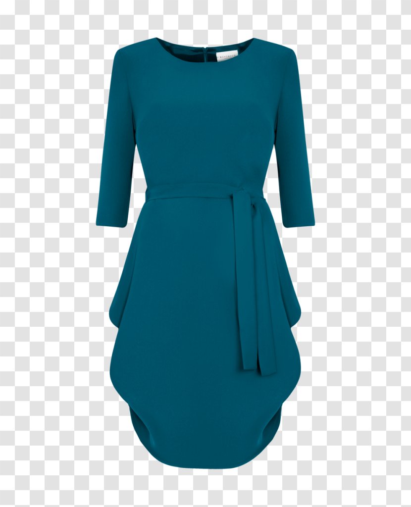 Hoodie T-shirt Dress Sleeve Sweater - Teal Transparent PNG