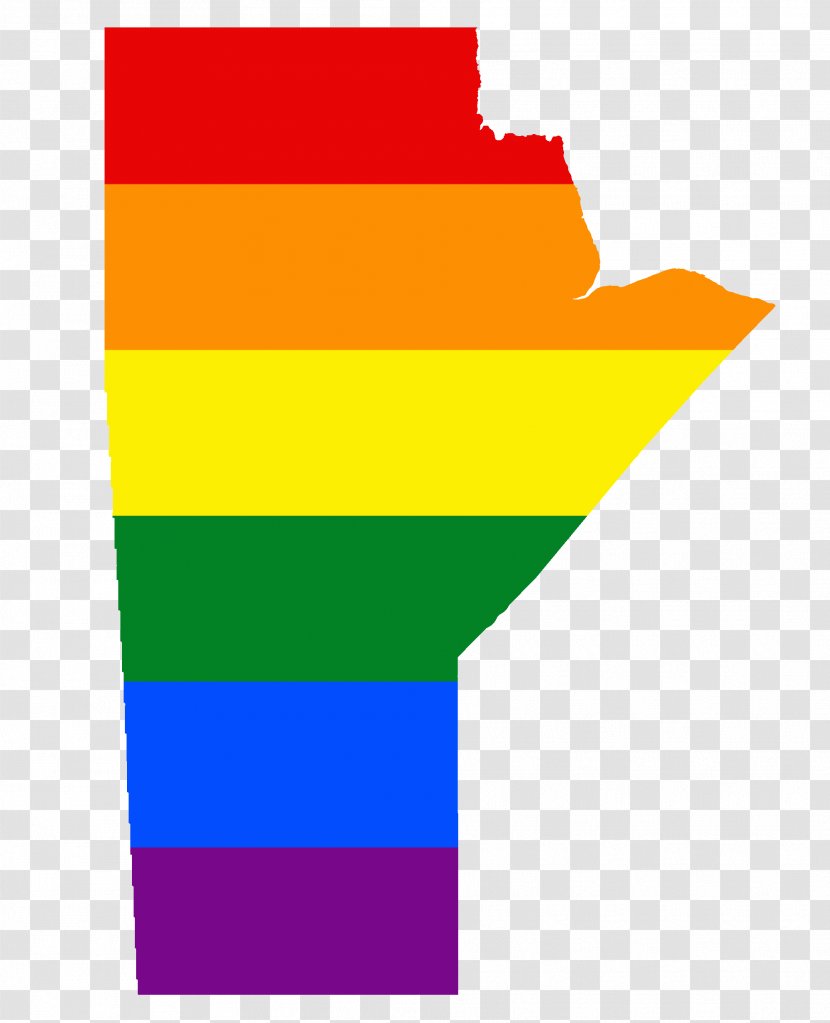 Flag Of Manitoba Map - Yellow Transparent PNG